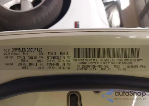 2014 Ram 1500 Express from USA, damaged, VIN 1C6RR7KT0ES447279
